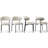 5-Piece Round White Oak Dining Table Set For 4-283618654