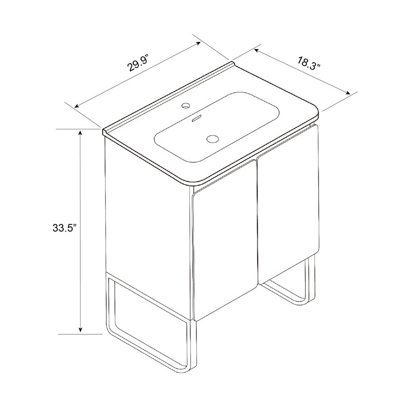 Armoire de salle de bain Modern