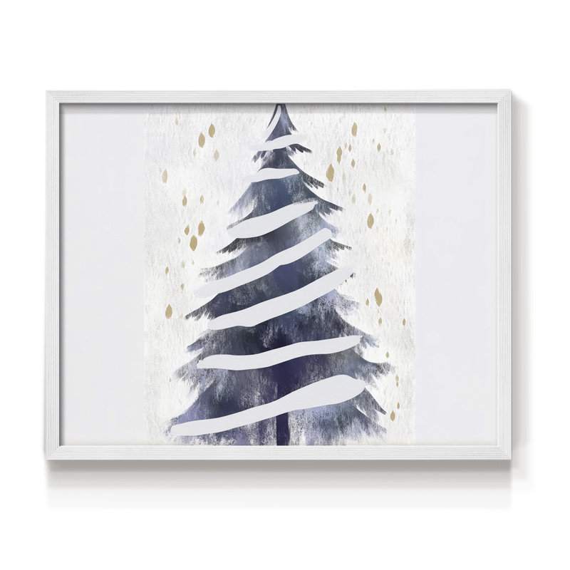 «Chirstmas Art» - DCCxxiii - reproduction encadrée, H 8 po x l 10 po, Blanc