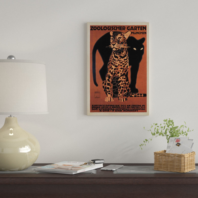 « zoologischer garten, 1912 » par top art portfolio, impression sur toile, H 48 po x l 32 po x P 1,5 po, Pas de tapis