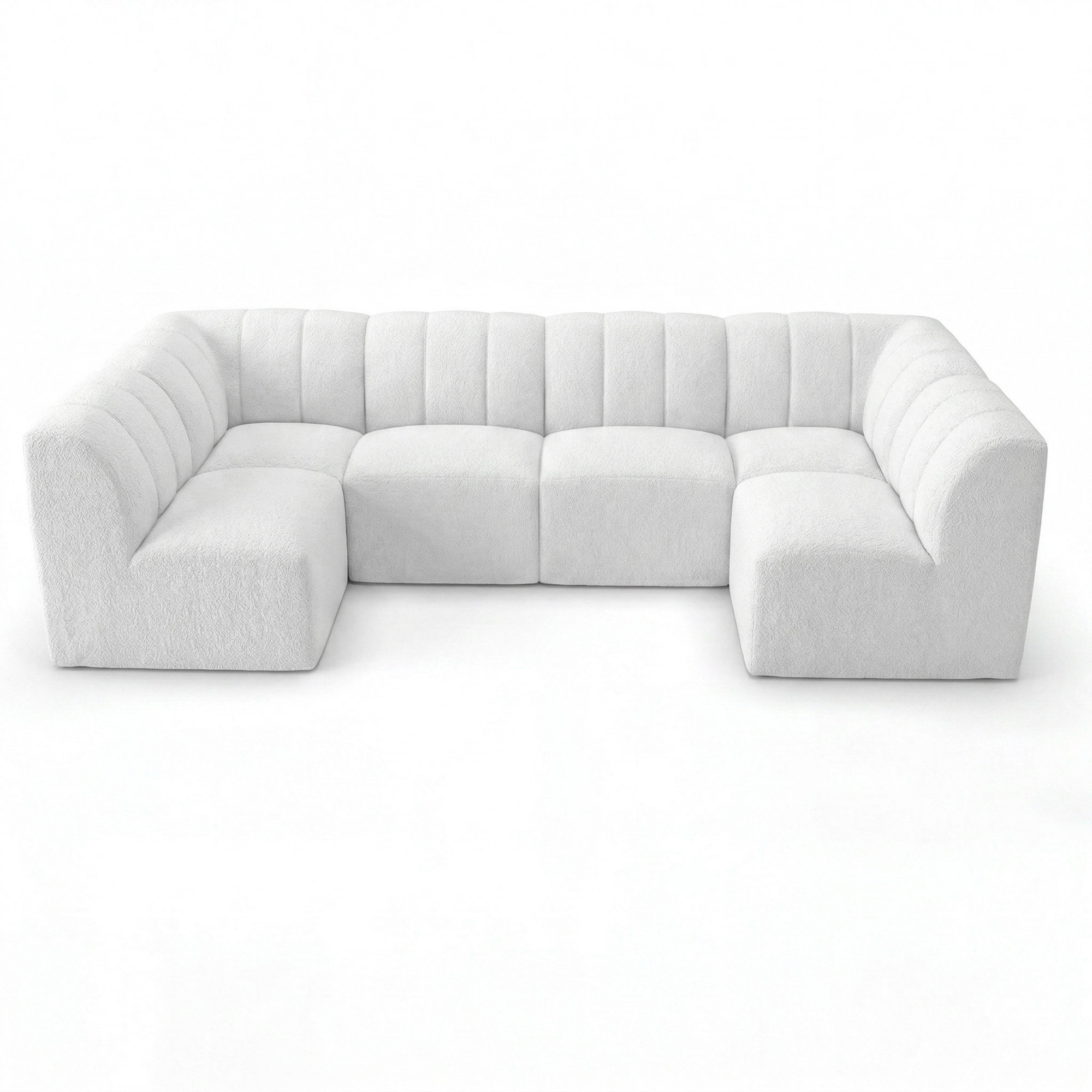 Praia 124" Sunbrella® Bouclé Outdoor U Sectional