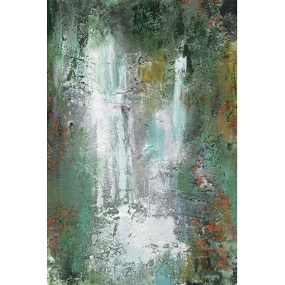 «Waterfall in Paradise I» par Lila Bramma - peinture sur toile tendue