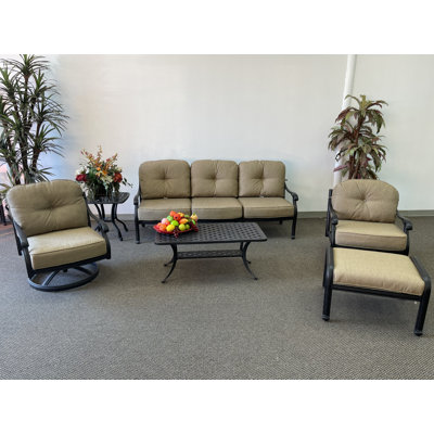 Nola 6 Piece Sunbrella Sofa Set with Cushions