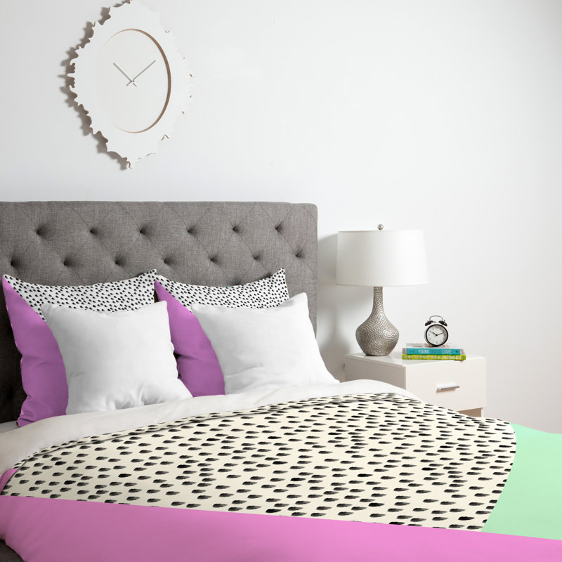 Housse de couette Spots Modern, Housse de couette pour lit simple / TG