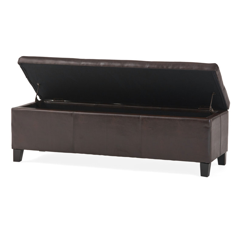 GLOUSTER STORAGE OTTOMAN V2, Brown