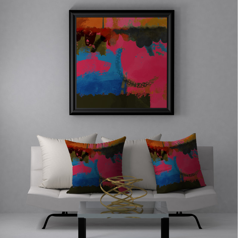 Housse de coussin carrée intéressante et décorative , 18" x 18"
