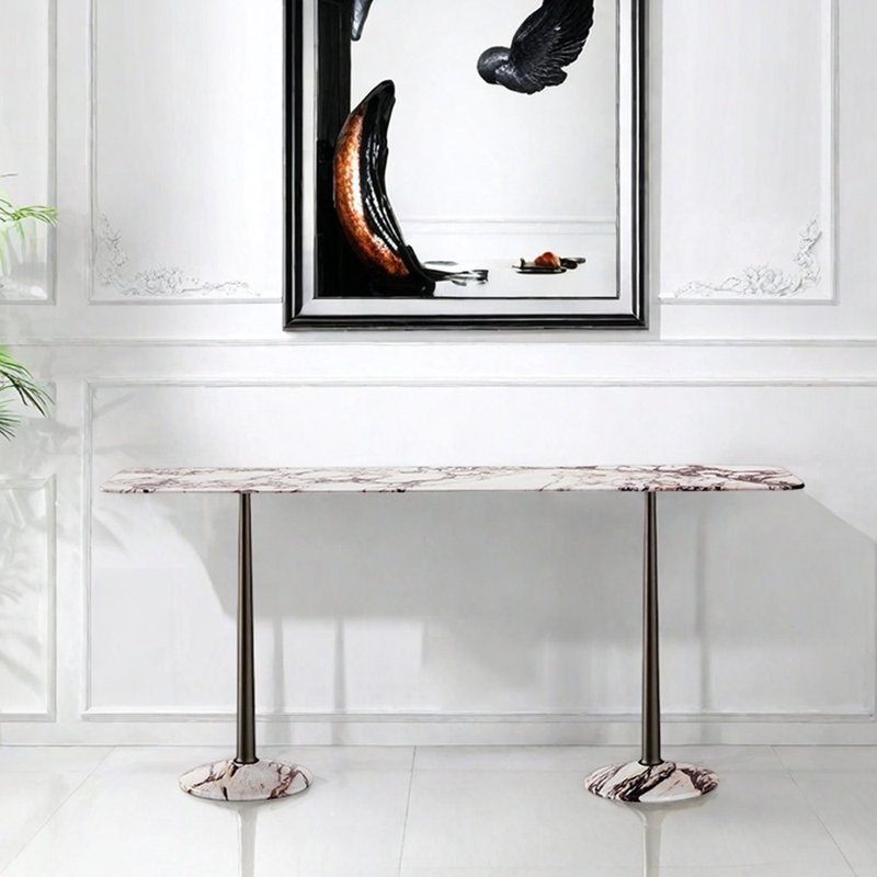 Modern  Minimalist Console Table, 31.5" H x 55.1" W x 15.7" D