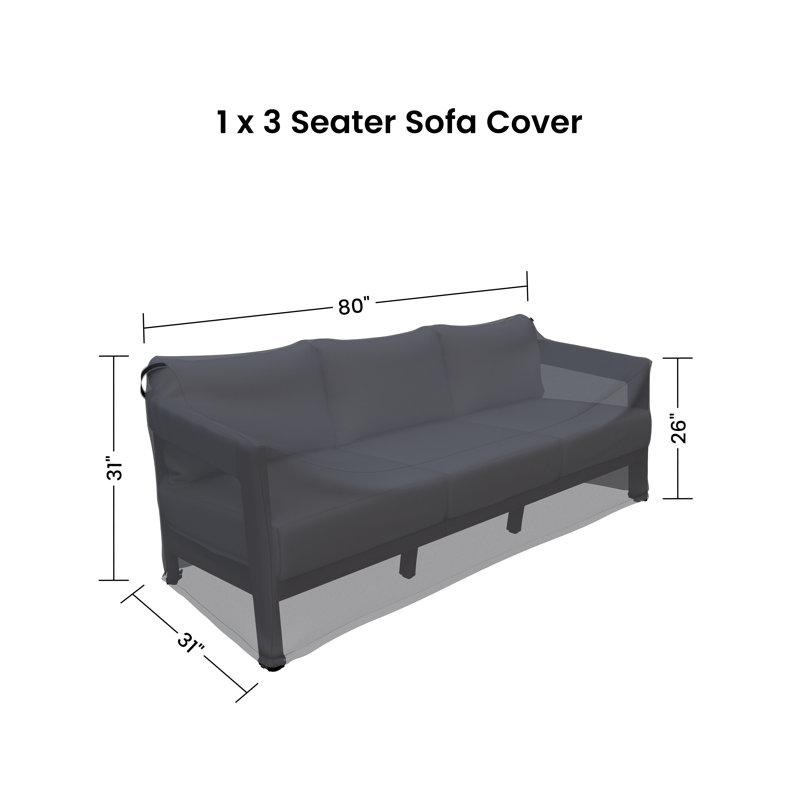 Harmonti Patio 76.5" Aluminum Sofa Patio Sofa Cover
