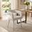 Modern 5-Piece Dining Set With 59" Rectangular Table And 4 Upholstered Arm Chairs-1474395254