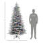 Arbre de Noël artificiel enneigé 7,5 pi