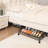 Under Bed Shoes Storage, 2 Pack Rolling Under-Bed Storage Containers With Wheels, Under Bed Shoe Organizer Breathable Mesh Fabric With Metal Frame