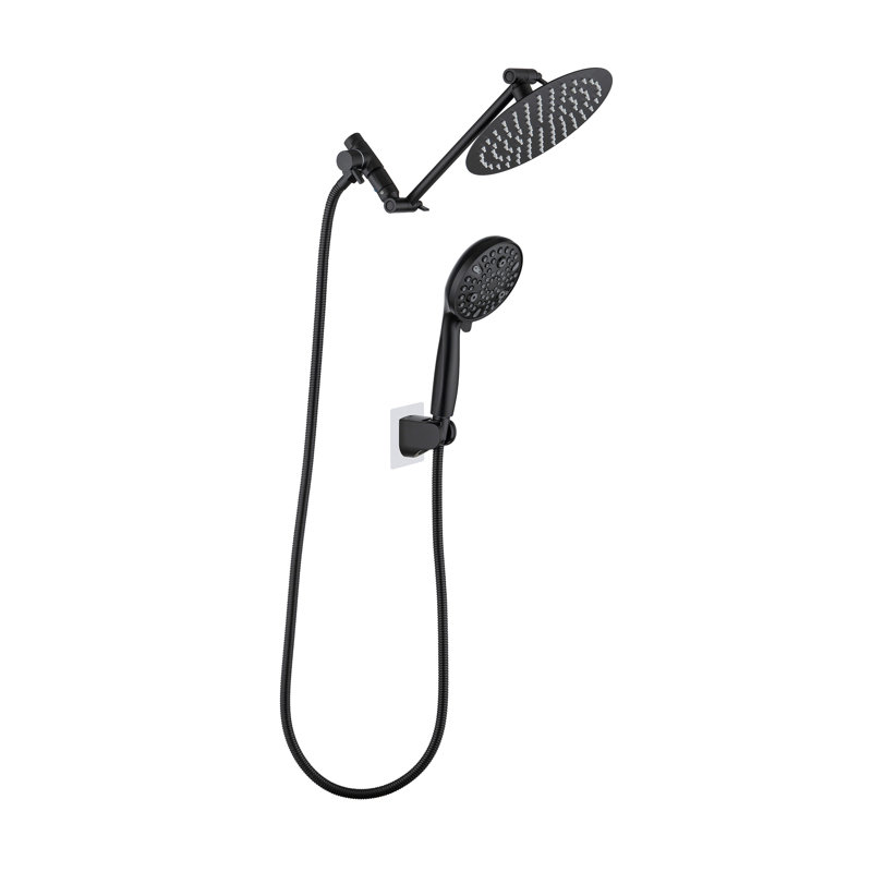 Complete Shower System with Rough in-Valve, Matte Black