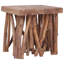 Table basse à piédestal en bois massif Blakeleigh