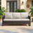 Kaelahni 74" Wide Powder Coated Steel Outdoor Patio Sofa-280007914