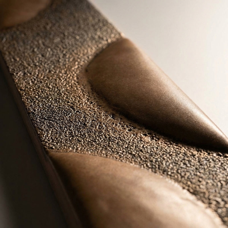 Bronze Natural Bubbles Polyurethane 2x12 Decorative Border, Brown