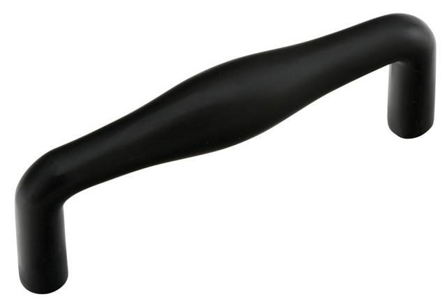 Dane 3.5" Center to Center Pull, Flat Black, 3.5"