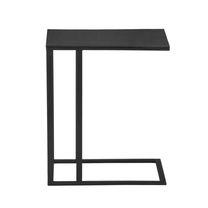 Tanu End Table, Antique Zinc, 23.6" H x 16.5" W x 10" D
