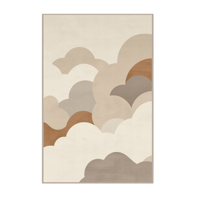 Tapis beige moelleux moelleux Adlai