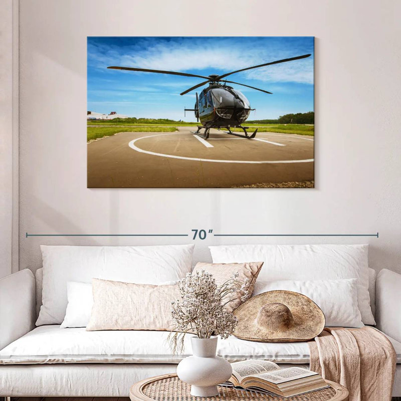 Mehar Helicopter, 30" H x 45" W