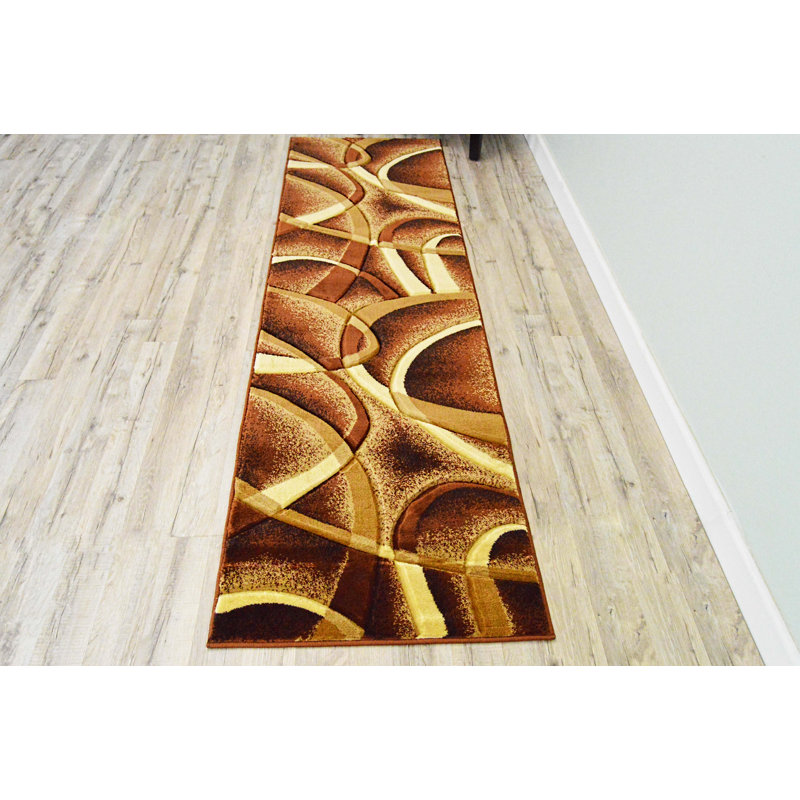 Mccampbell Performance Abstract Indoor Rug, Runner 2' x 8'