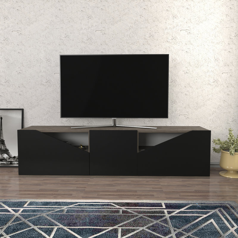 Hueck TV Stand for TVs up to 70", Wenge/Anthracite