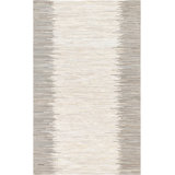 Leather Geometric Area Rug
