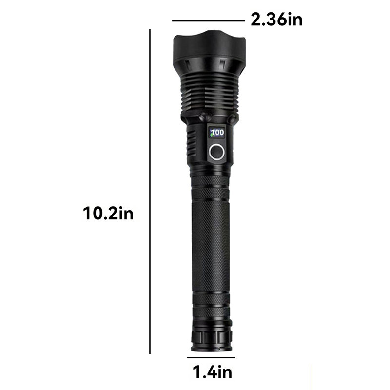 LED Flashlight Rechargeable High Lumen 5 Modes