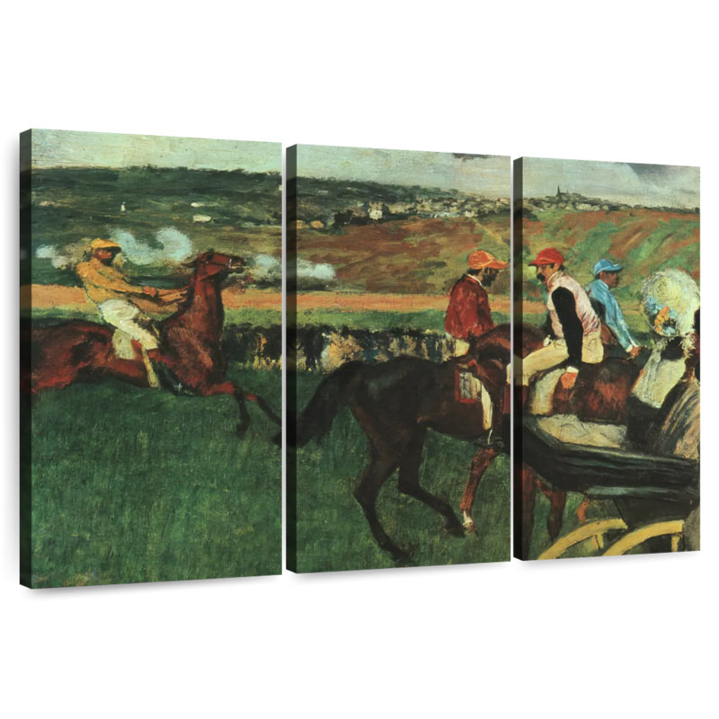 Sirci Gentlemen Jockeys sur le circuit, H 20 po x l 33 po
