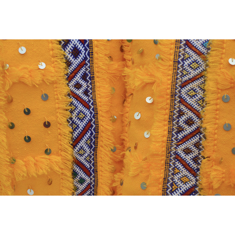 Square Pillow Cover & Insert, Orange/Red/White/Purple