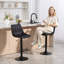 Kait Upholstered Adjustable Height Counter Stool with Metal Frame-2044667812