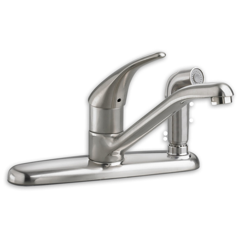 American Standard Colony Soft Kitchen Faucet with Side Spray, Polished Chrome, Integral Spray