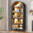 29.5" Wide - 5-Shelf Arched Storage Cabinet With Tri-Color Sensor Light-1882824090