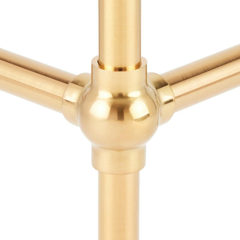 24" Cierra 31" Tall Porcelain Rectangular Console Bathroom Sink with Overflow, Brushed Gold
