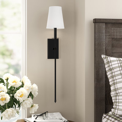  Monroe 1-Light Wall Sconce in Matte Black