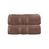 Ensemble de serviettes de bain 100% coton Elegant Essentials 550GSM Zero Twist (ensemble de 2) - 27 po x 54 po