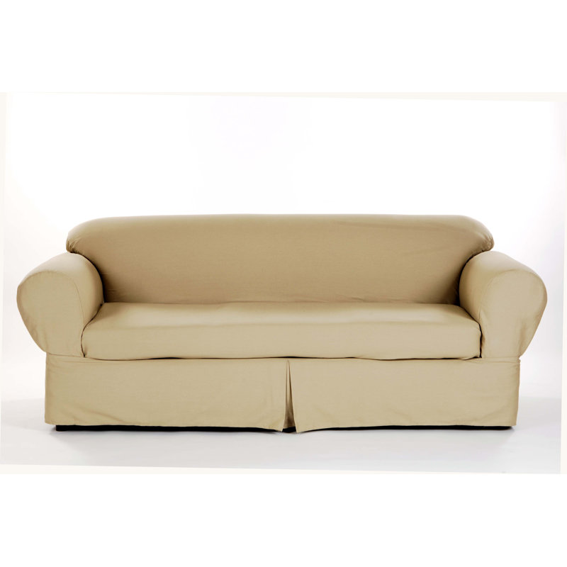 Housse pour canapé à coussins carrés/rectangulaires, Kaki