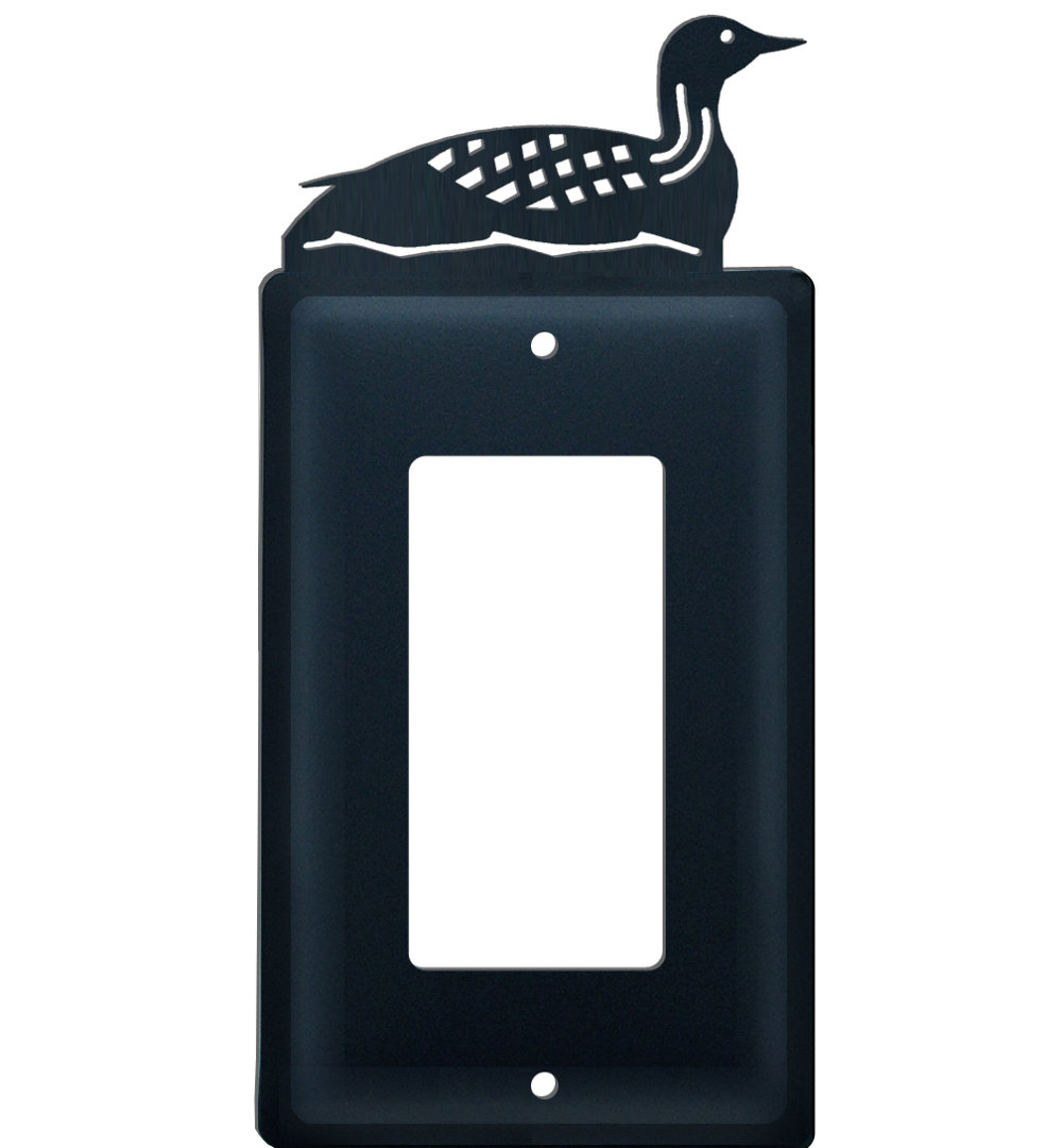 Animals 1 - Gang Single Outlet Wall Plate Village Wrought Iron