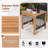 Winston Porter 3 Piece Acacia Wood Rocking Chair Set W/ Coffee Table & All-weather Rope Patio Poolside