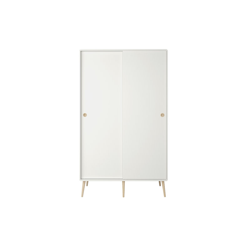 Plummer 2 Door Solid + Manufactured Wood Wardrobe