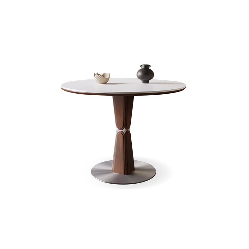 Table de salle à manger en acier inoxydable, H 29,53 po x L 31,5 po x l 31,5 po