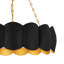 Luminaire suspendu noir mat 5 lumières Santana