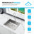 KBFmore Bowl Stainless Steel Kitchen Sink with Accessories-98228055-98228051