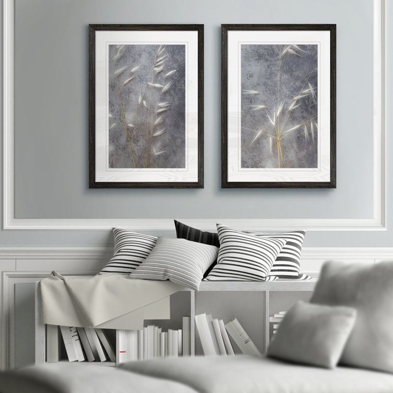 «Moonlit Dream I» par Vincent Van Gogh, ensemble de 2 reproductions d'art encadrées, H 24 po x l 18 po x P 1,25 po, Blanc