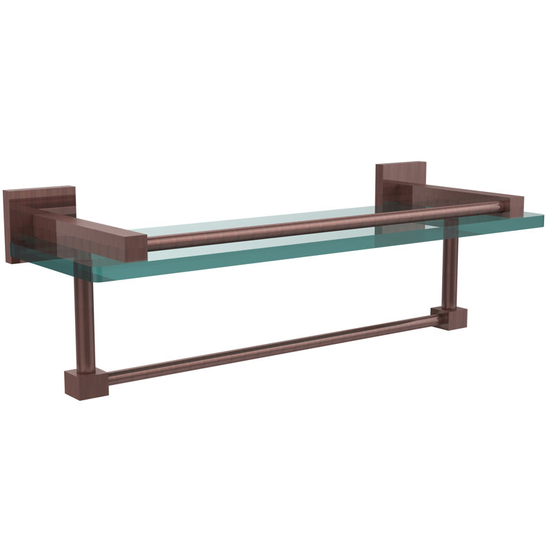 Haranu Bracket Shelf with Towel Bar, Antique Copper
