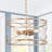 3-Light Modern Glam Cage Pendant Lighting