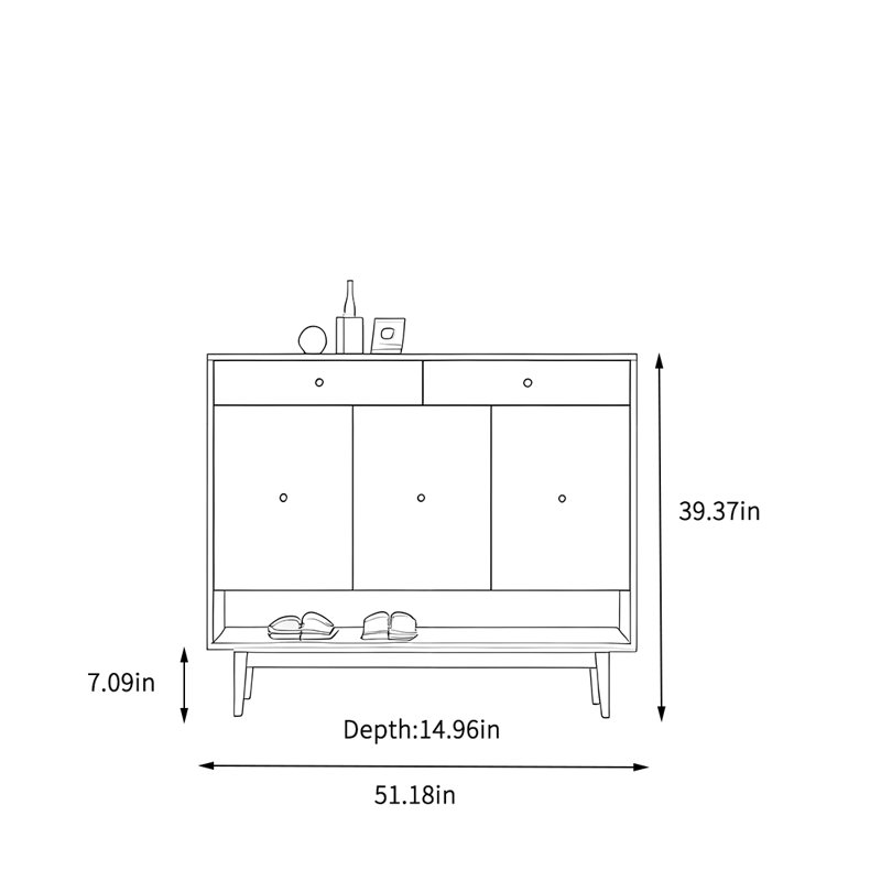 Gerhart, 39.37" H x 55.12" W x 14.96" D