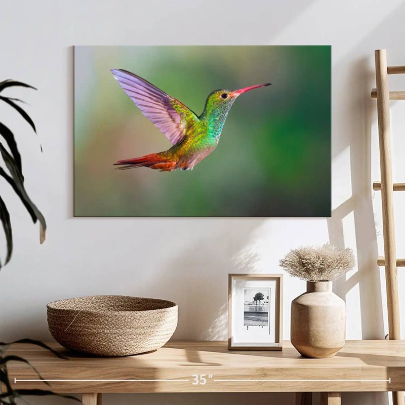 Iridescent Hummingbird, 26" H x 39" W