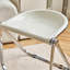 Chaise pliante portative - Tabouret rétro en acrylique transparent pour la maison, le bureau et les loisirs, pliable empilable, matériau PC, couleurs vives, peut être utilisé comme changement de chaussures, habillage, tabouret de salle à manger, ancien
