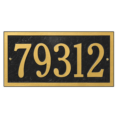 Bismark 1-Line Wall Address Plaque