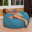Bean Bag Chair for Kids, Teens, and Adults - Filled with Soft Beads, Includes Removable and Machine Washable Cover - Multiple Colors, Sizes and Fabrics including Soft Nylon & Canvas with Patterns-1785356745-1782650935